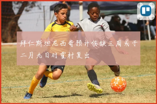 拜仁斯坦尼西奇预计伤缺三周或于二月九日对霍村复出
