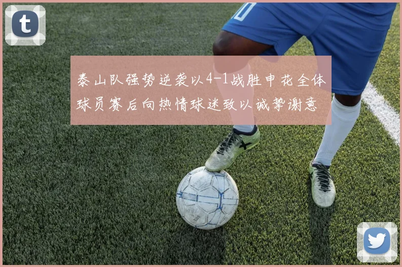 泰山队强势逆袭以4-1战胜申花全体球员赛后向热情球迷致以诚挚谢意